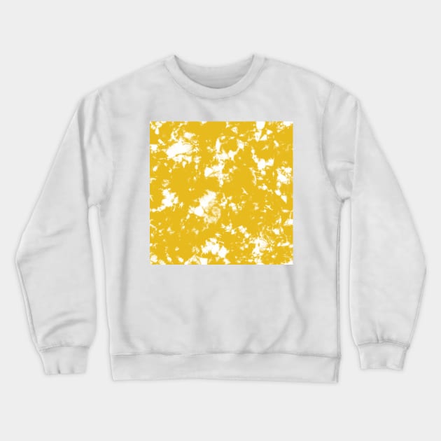 Yellow Storm - Tie-Dye Shibori Texture Crewneck Sweatshirt by marufemia